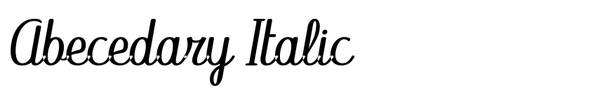Preview Abecedary Italic