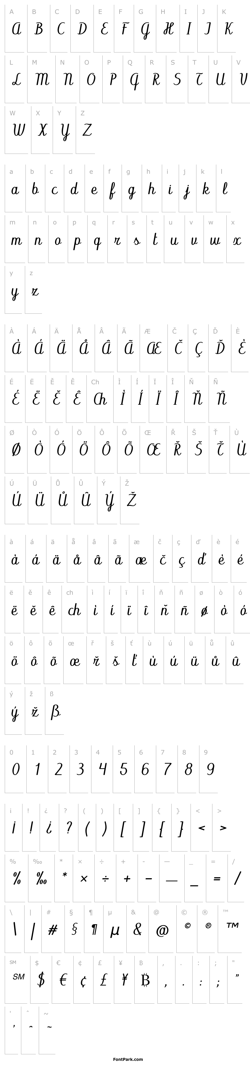 Overview Abecedary Italic