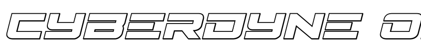 Preview Cyberdyne Outline Italic