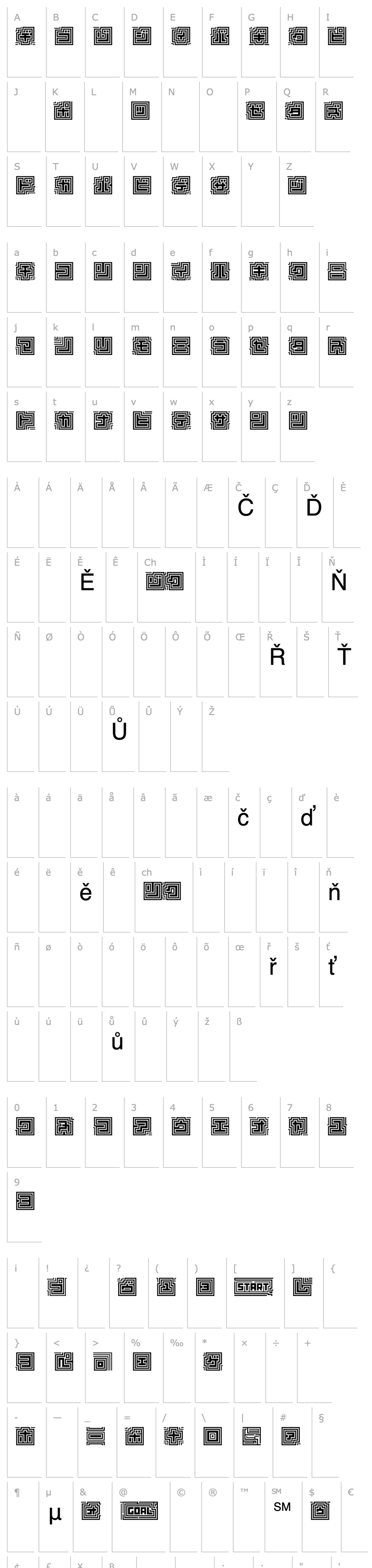 Overview D3 Labyrinthism katakana