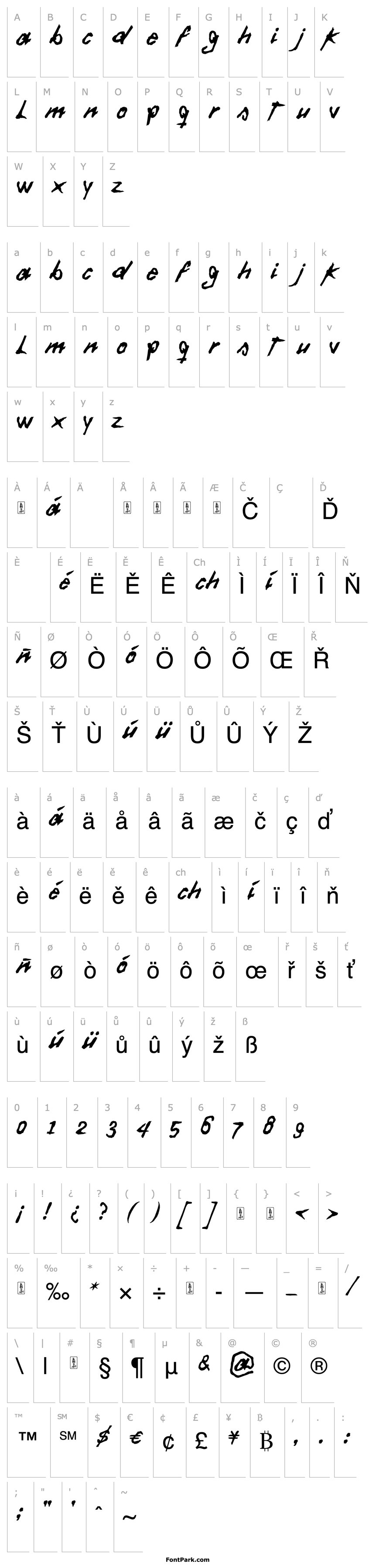 Overview Daft Font