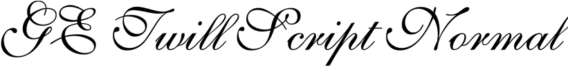 Preview GE Twill Script Normal
