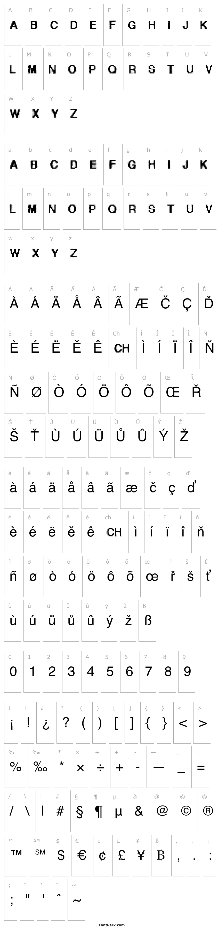 Overview Helvetica-grosse-bit