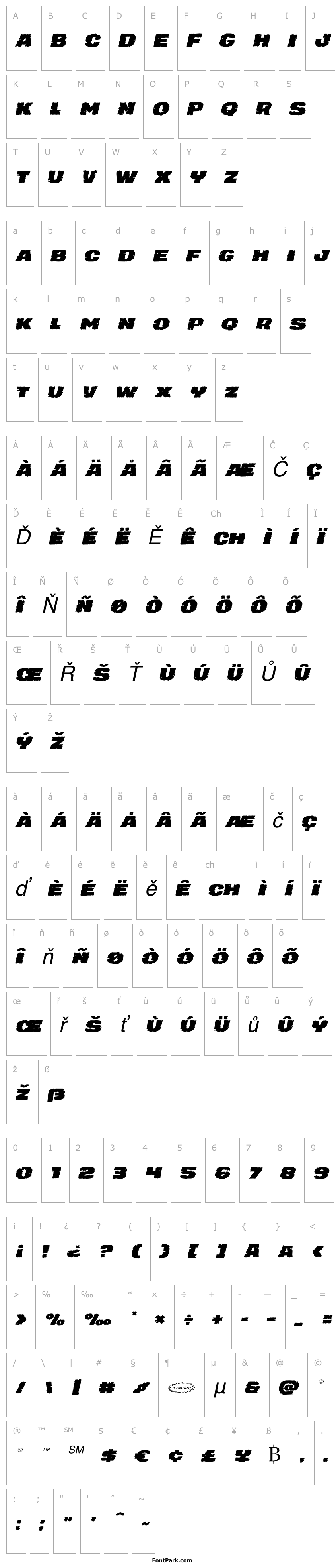Overview Jugger Rock Expanded Italic