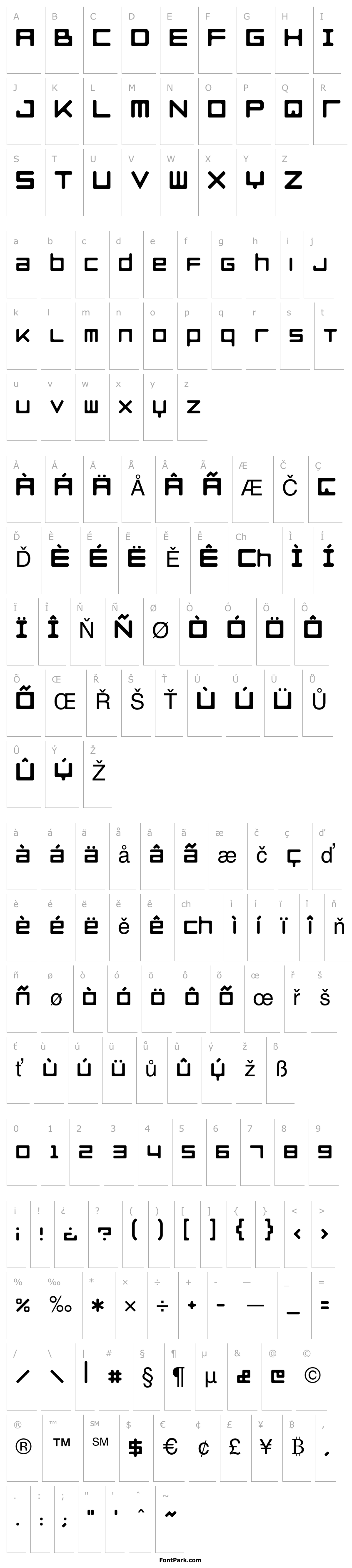 Overview Razer Blackwidow Font
