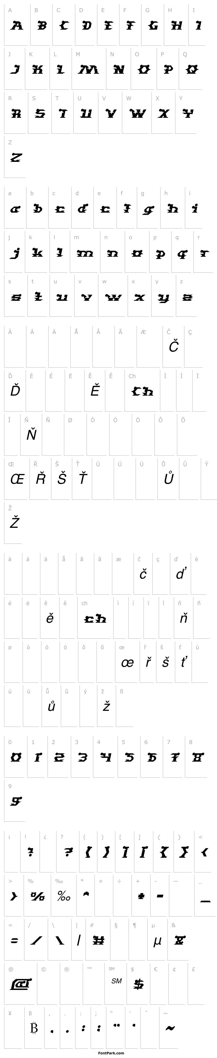 Overview STARGAZER Italic