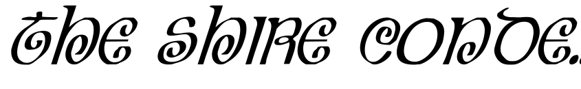 Preview The Shire Condensed Italic