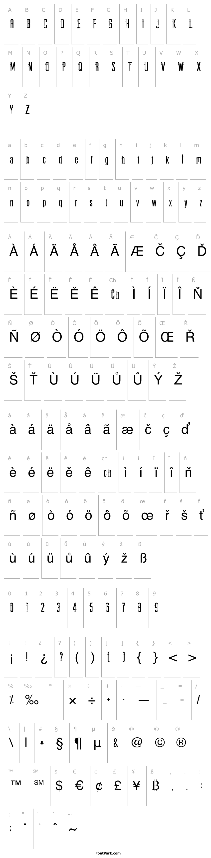 Overview Vastenburg Typeface Regular