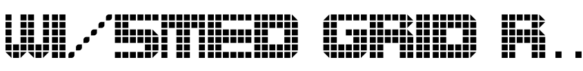 Font wi/5Med Grid Regular by Noah Ross - 10 year old typomaniac